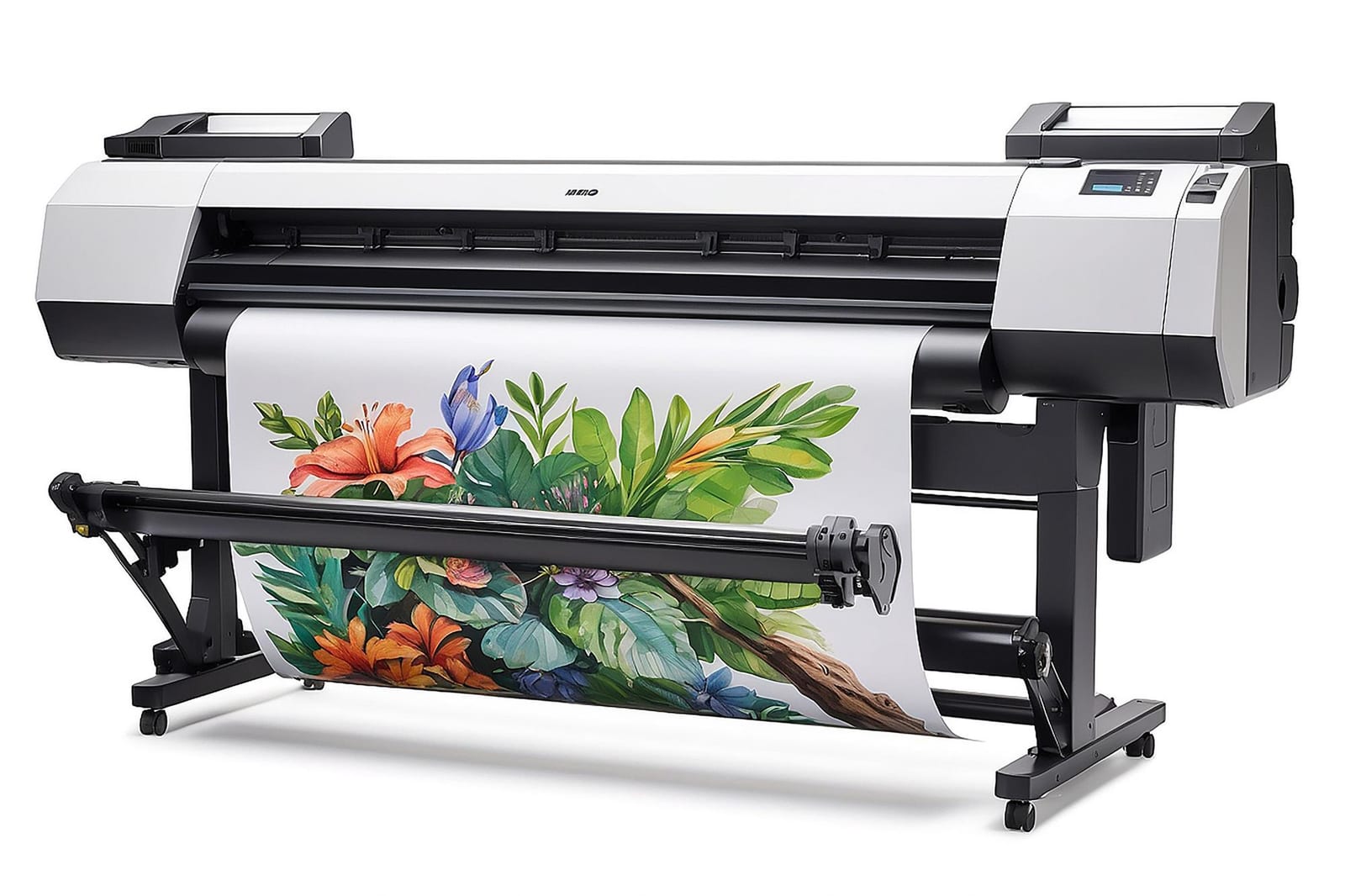 Equipamento de impressão em funcionamento na gráfica Copia Online